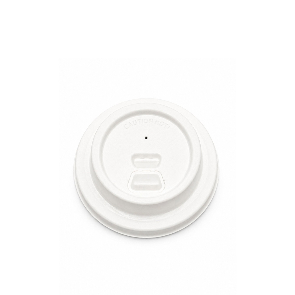 SC LID Biodegradable Sugarcane Lids For Paper Cups - Image 1