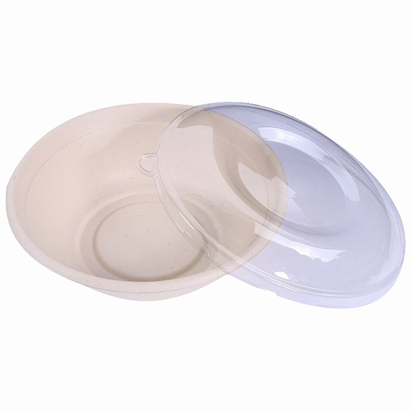 SCBR 32+L Biodegradable Sugarcane Round Salad Bowls - Image 1