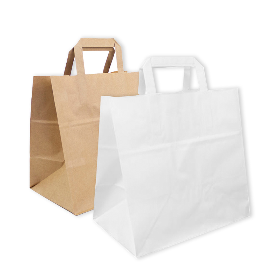 flat-1 Flat Handle Paper Bags - Image 1