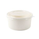 Round White Paper Bowls
