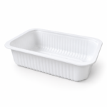 White Rectangular Plastic Container