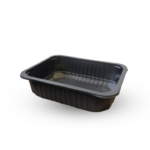 Black Plastic Rectangular Container
