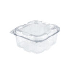Transparent Square Containers With Stacking System