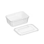 Transparent Rectangle Microwave Containers